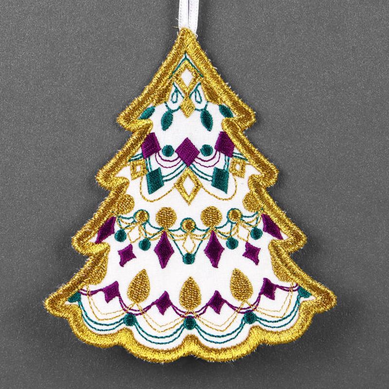 Festive & Fancy Tree Ornament (In-the-Hoop)