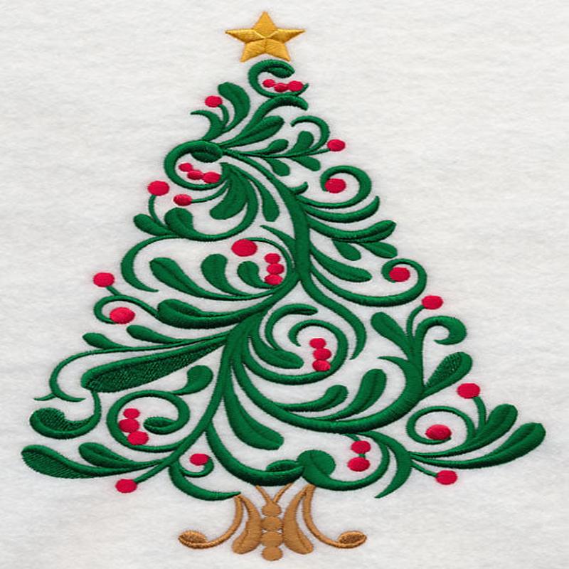 Festive Filigree Christmas Tree 2