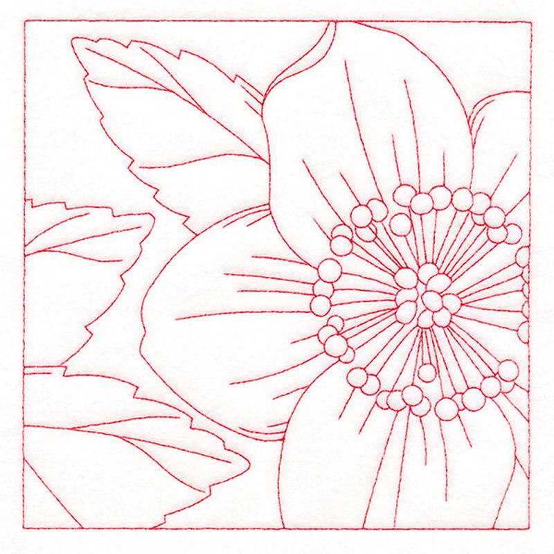 Festive Florals Quilting - Christmas Rose (Double Run)