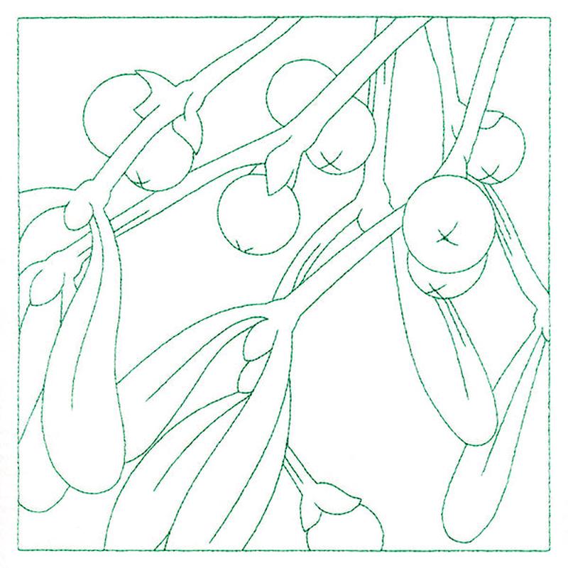 Festive Florals Quilting - Mistletoe (Double Run)