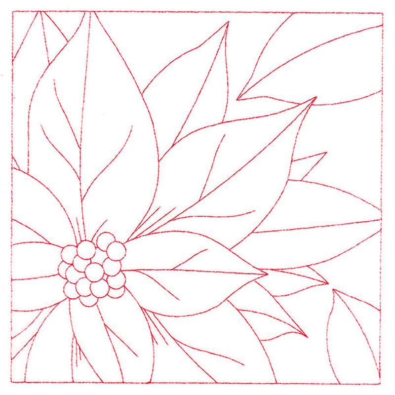 Festive Florals Quilting - Poinsettia (Double Run)