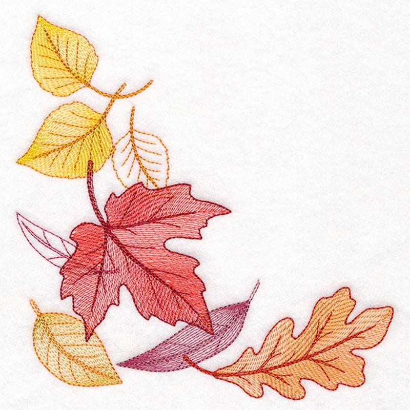 Festive Harvest Leaf Corner