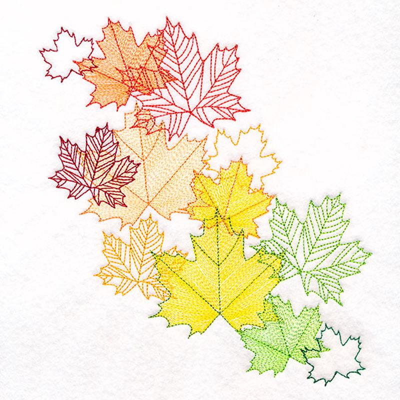 Festive Harvest Maple Leaf Feature