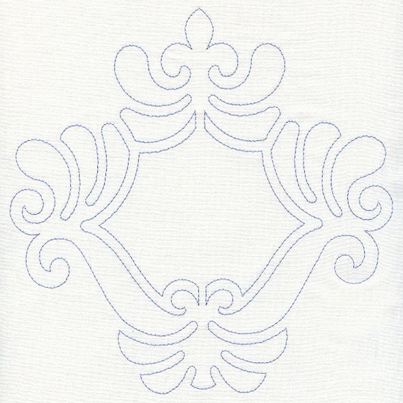 Feather Quilting Ornate Frame (Single Run)