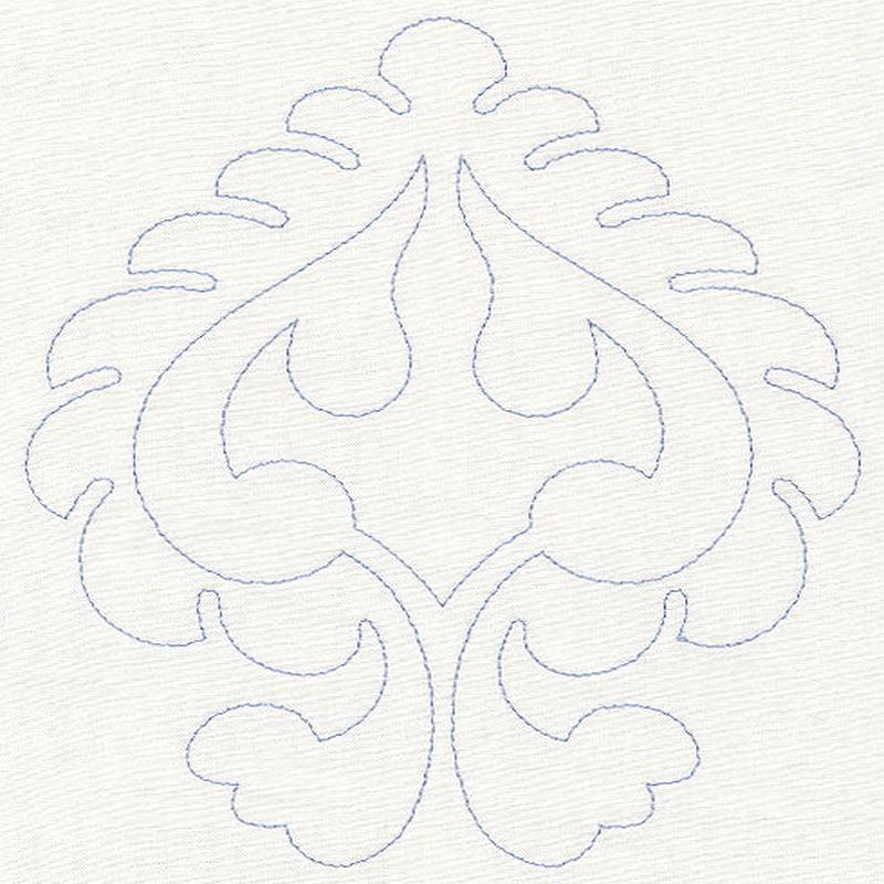 Feather Quilting Spade (Single Run)