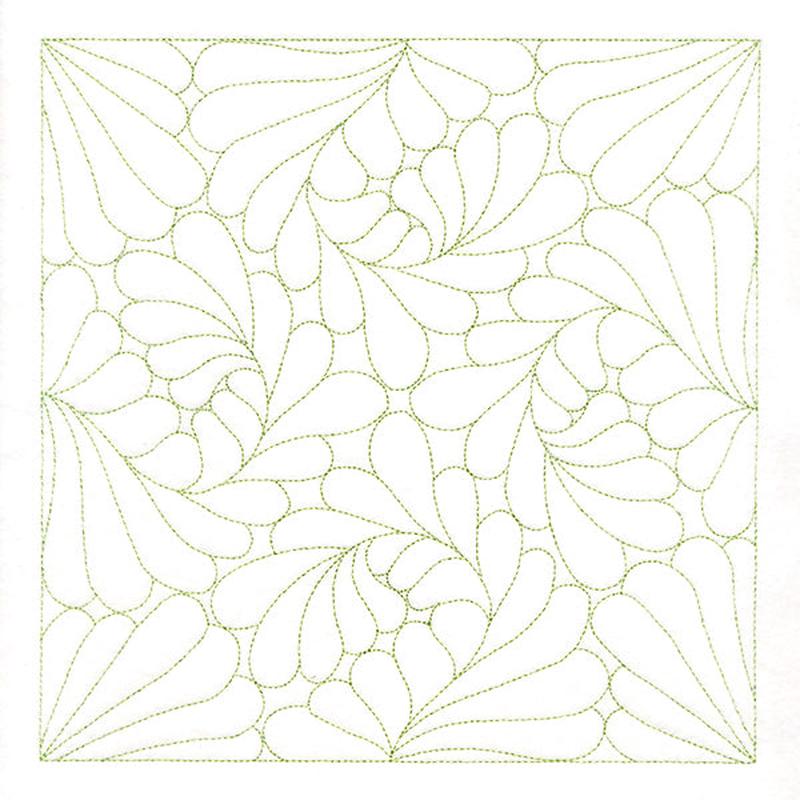 Feather Quilting Square 2 (Double Run)