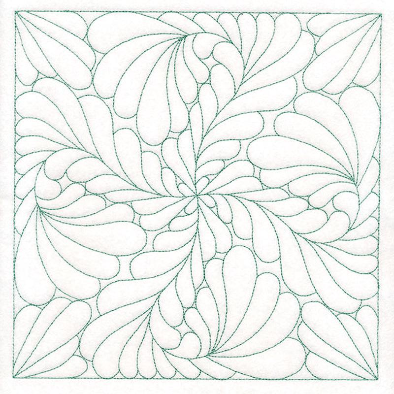 Feather Quilting Square 3 (Double Run)