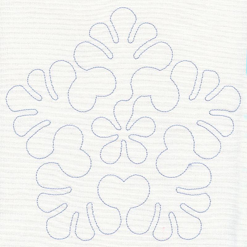 Feather Quilting Starflake (Single Run)