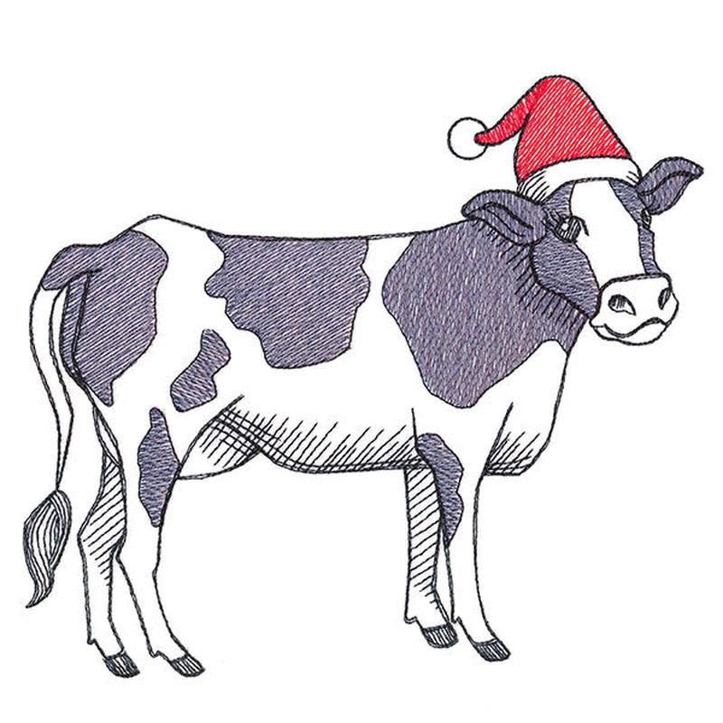 Farm Fun Christmas Cow