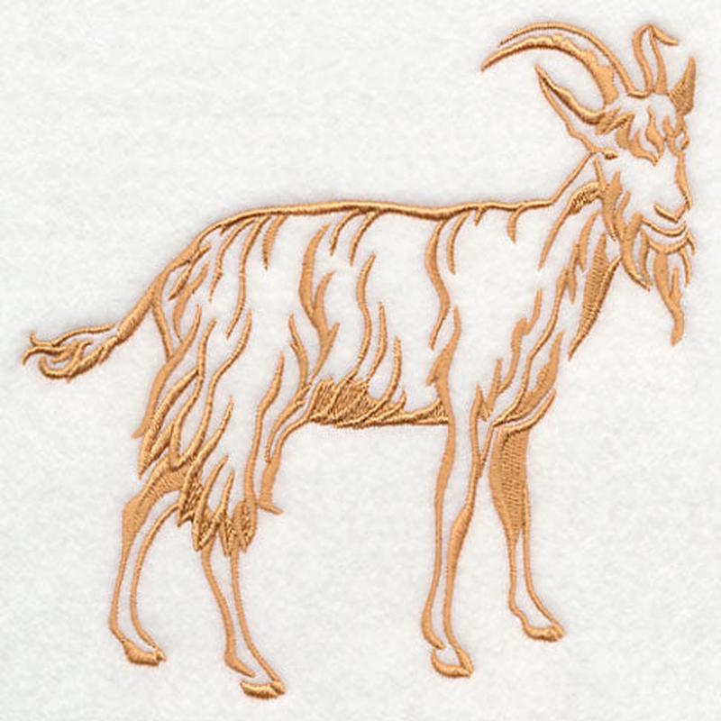 Farm Silhouette Goat 1