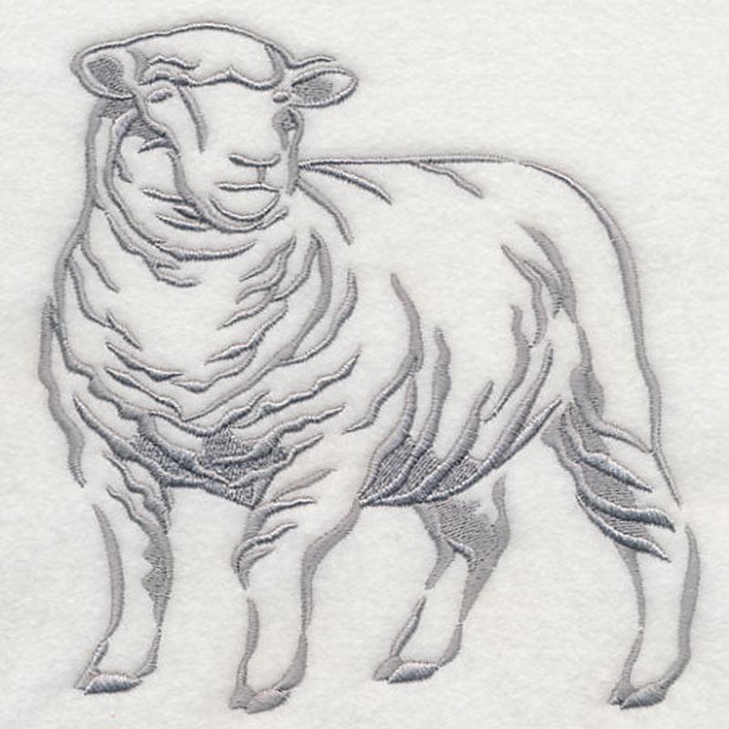 Farm Silhouette Sheep 1