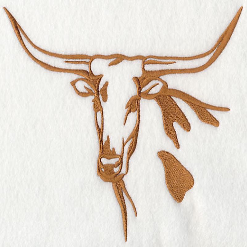 Farm Silhouette Texas Longhorn