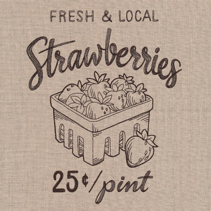 Farmers Market - Fresh and Local Strawberries