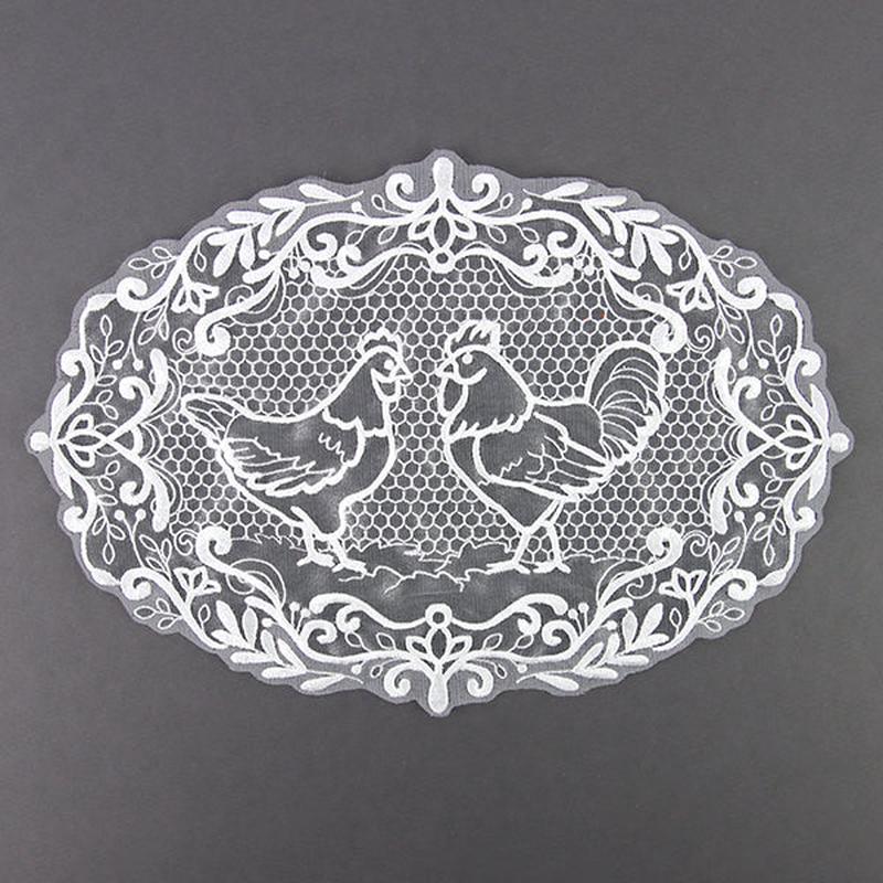 Farmhouse Chicken Doily (Organza)