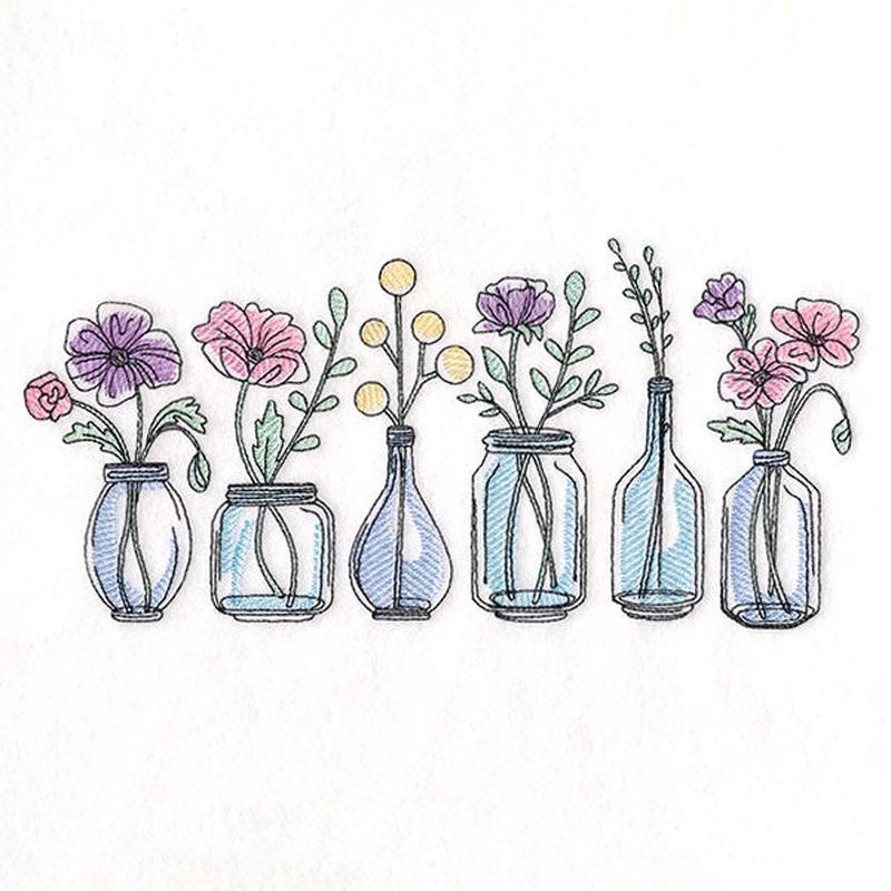 Farmhouse Flowers Border