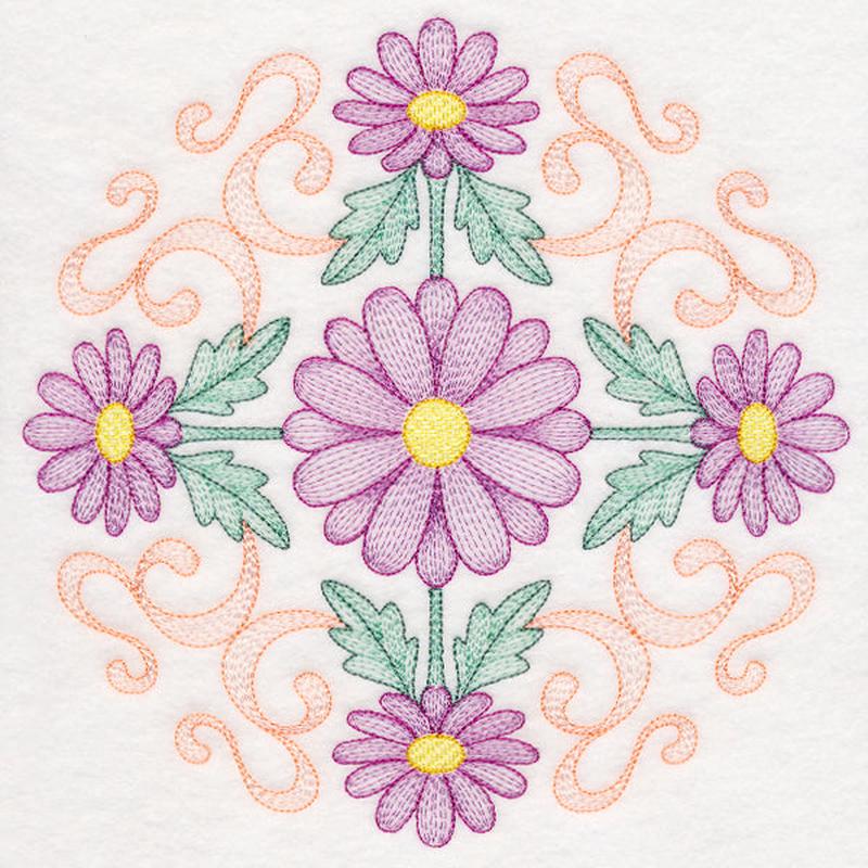 Fancy Floral Medallion - Daisy
