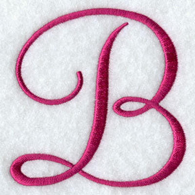 Fancy Flourish Capital Letter B - 4 Inch
