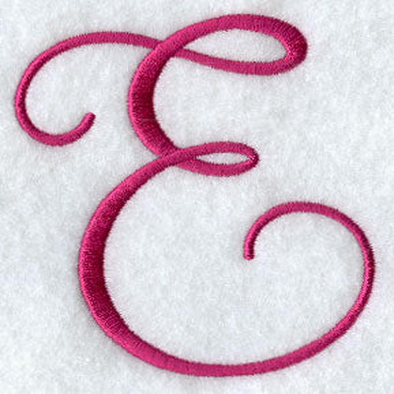 Fancy Flourish Capital Letter E - 4 Inch