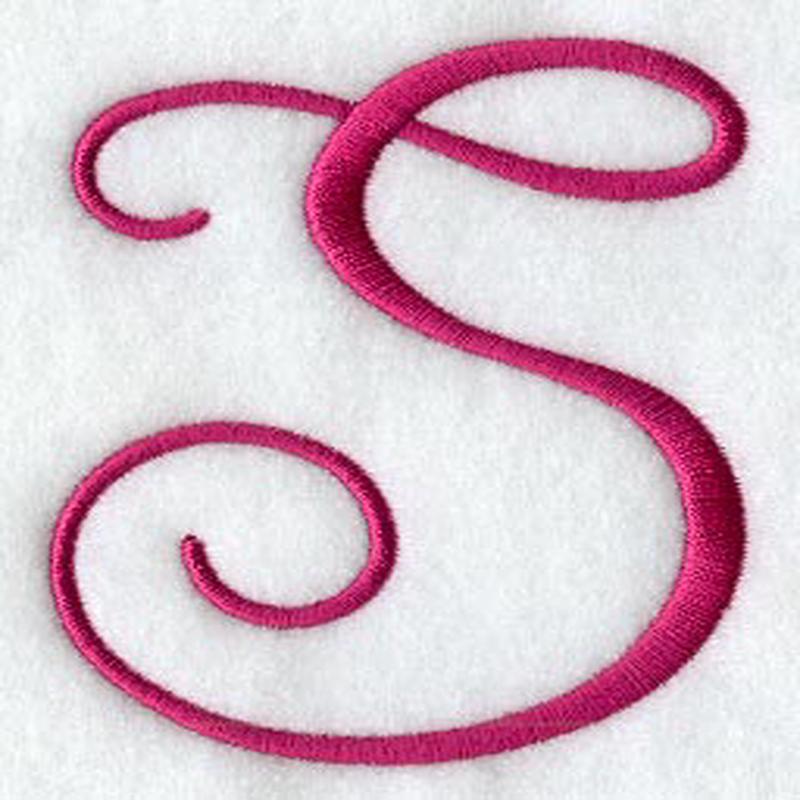 Fancy Flourish Capital Letter S - 4 Inch