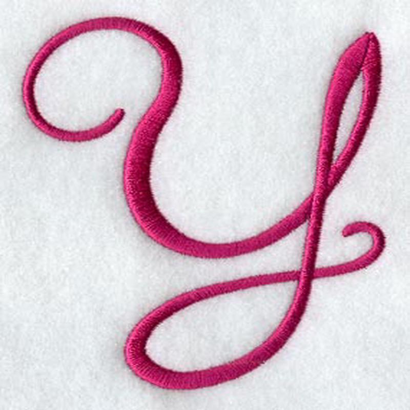 Fancy Flourish Capital Letter Y - 4 Inch