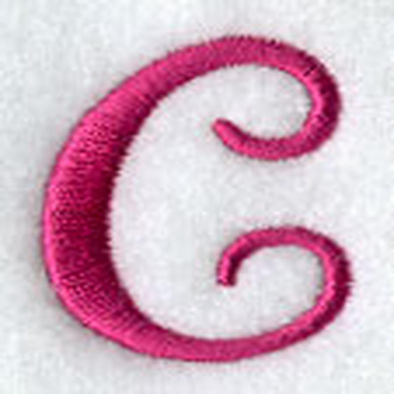 Fancy Flourish Lower Case c - 4 Inch