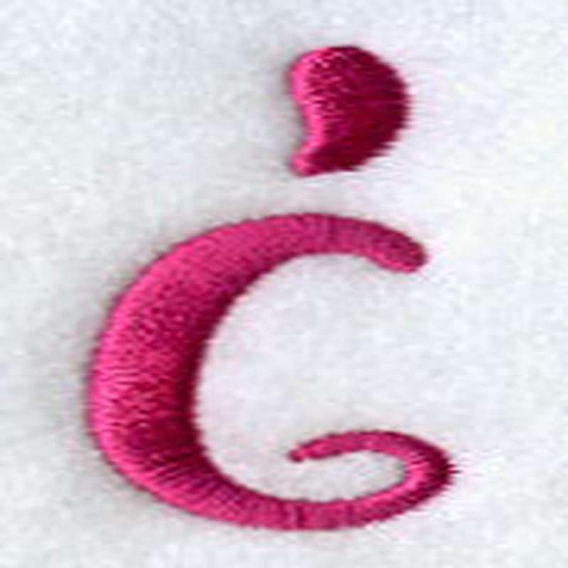 Fancy Flourish Lower Case i - 4 Inch