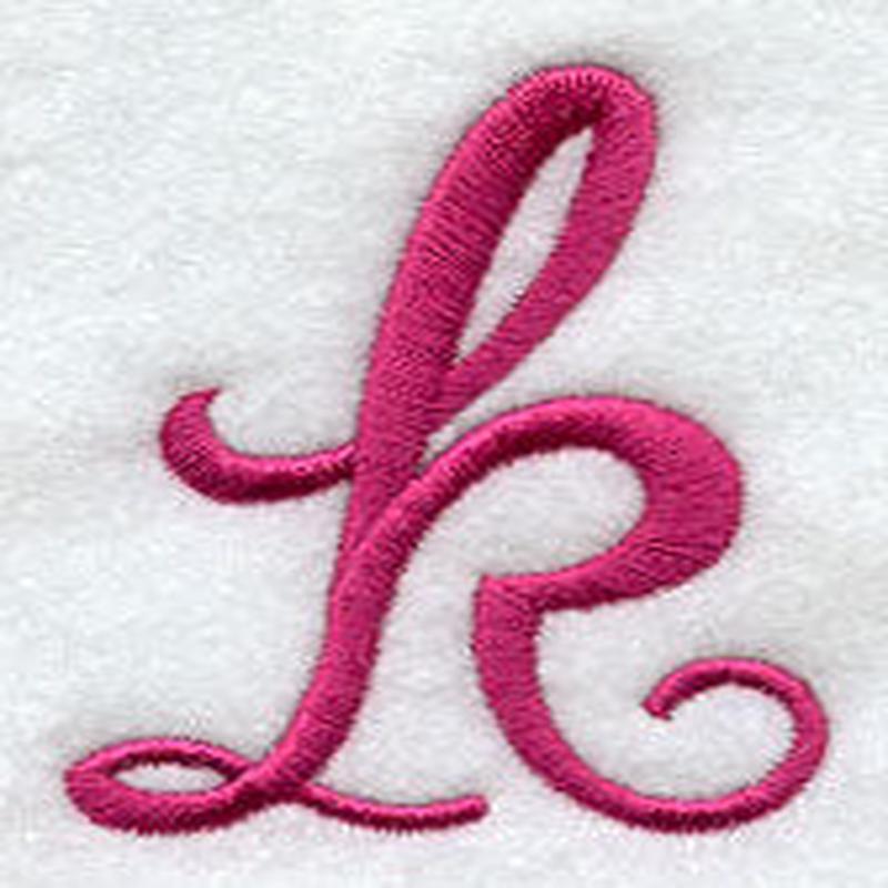 Fancy Flourish Lower Case k - 4 Inch