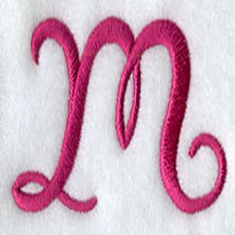 Fancy Flourish Lower Case m - 4 Inch