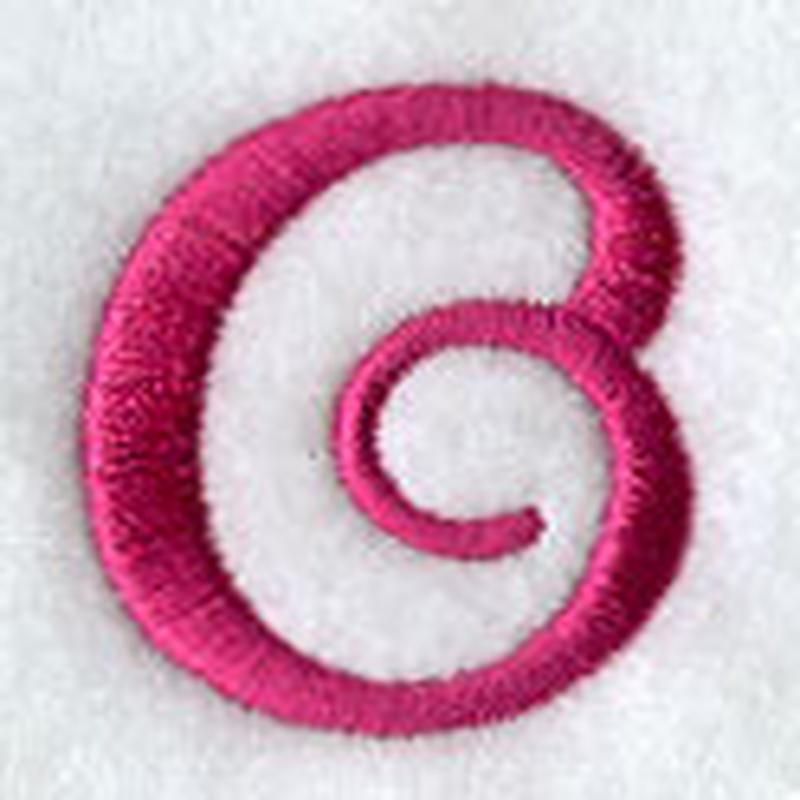 Fancy Flourish Lower Case o - 4 Inch