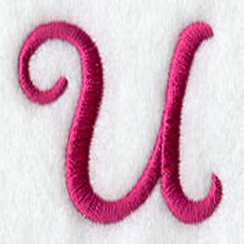 Fancy Flourish Lower Case u - 4 Inch