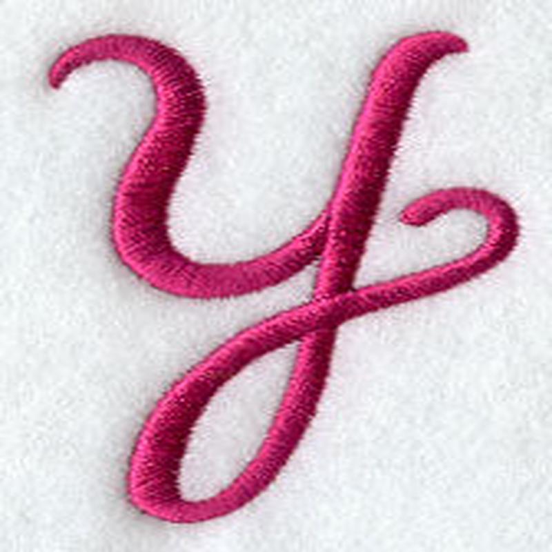 Fancy Flourish Lower Case y - 4 Inch
