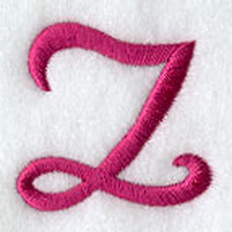 Fancy Flourish Lower Case z - 4 Inch
