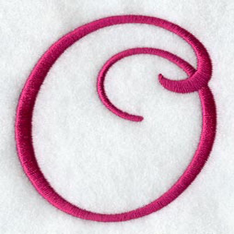 Fancy Flourish Number 0 - 4 Inch