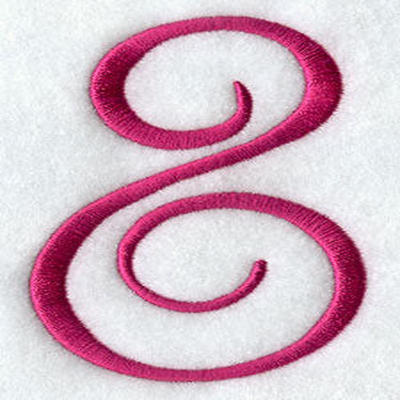 Fancy Flourish Number 8 - 4 Inch