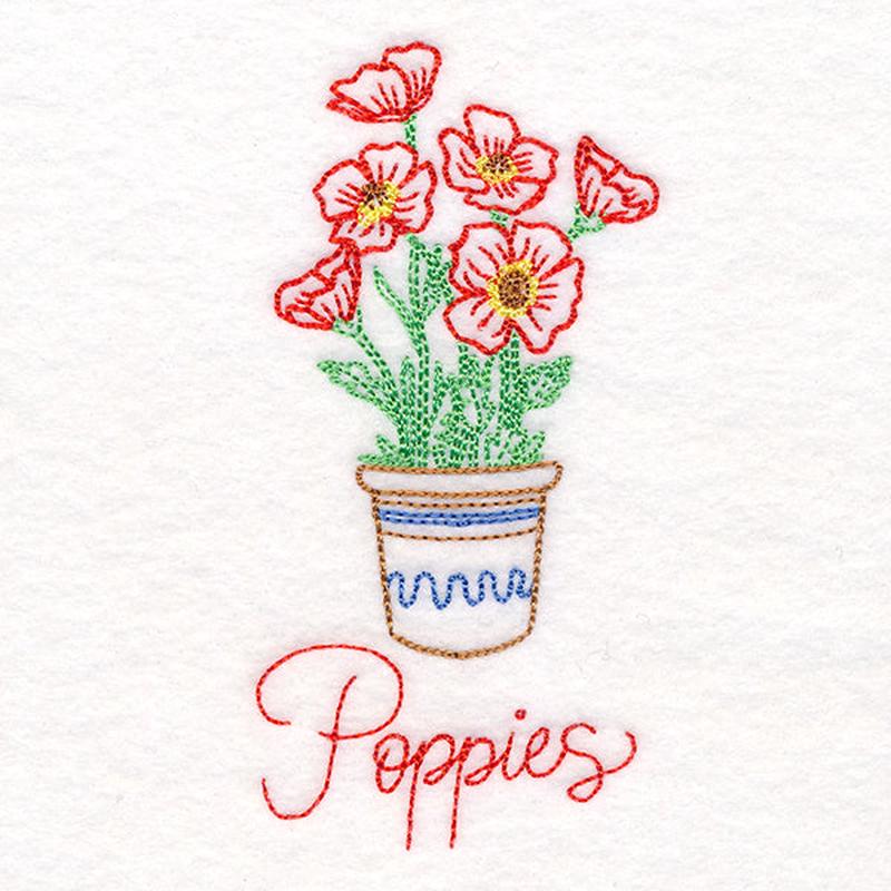 Fancy Flowerpot Poppies (Vintage)