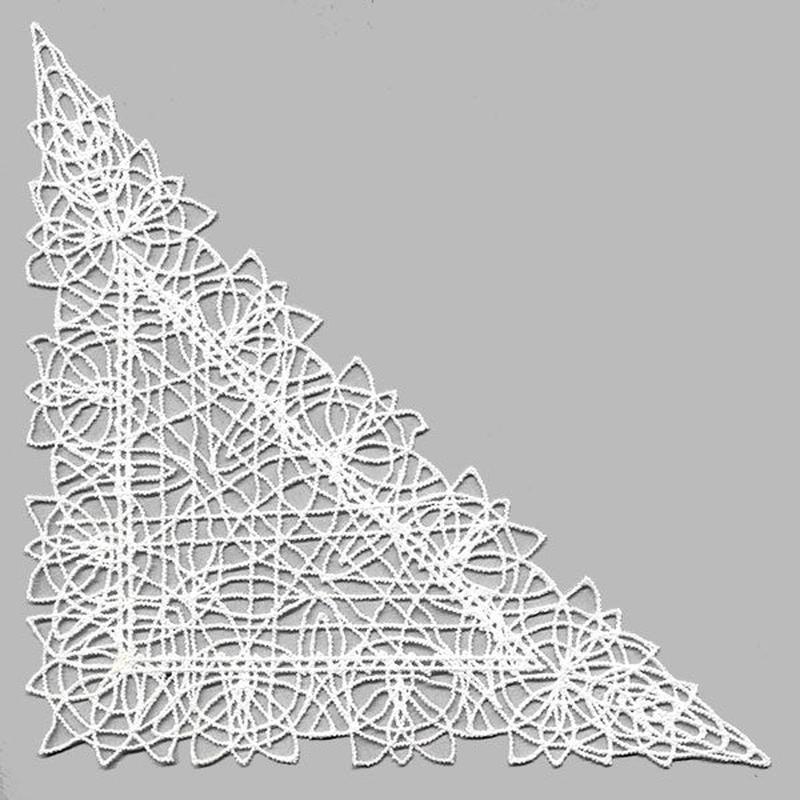 Fancy Lace Decor - Corner (Battenburg Lace)