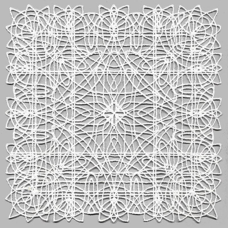Fancy Lace Decor - Square (Battenburg Lace)
