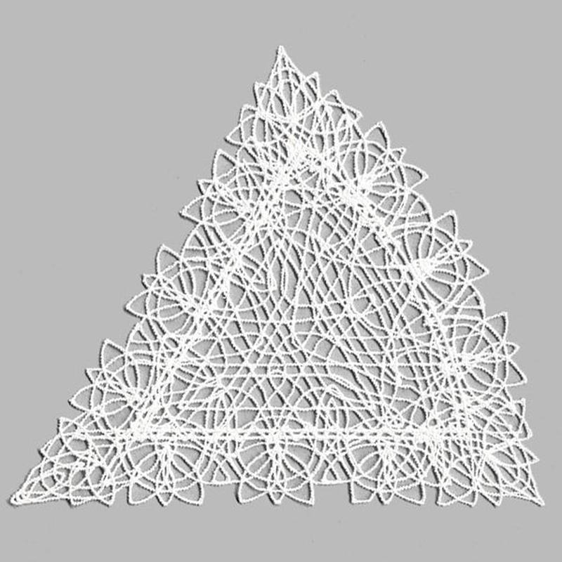 Fancy Lace Decor - Wedge (Battenburg Lace)