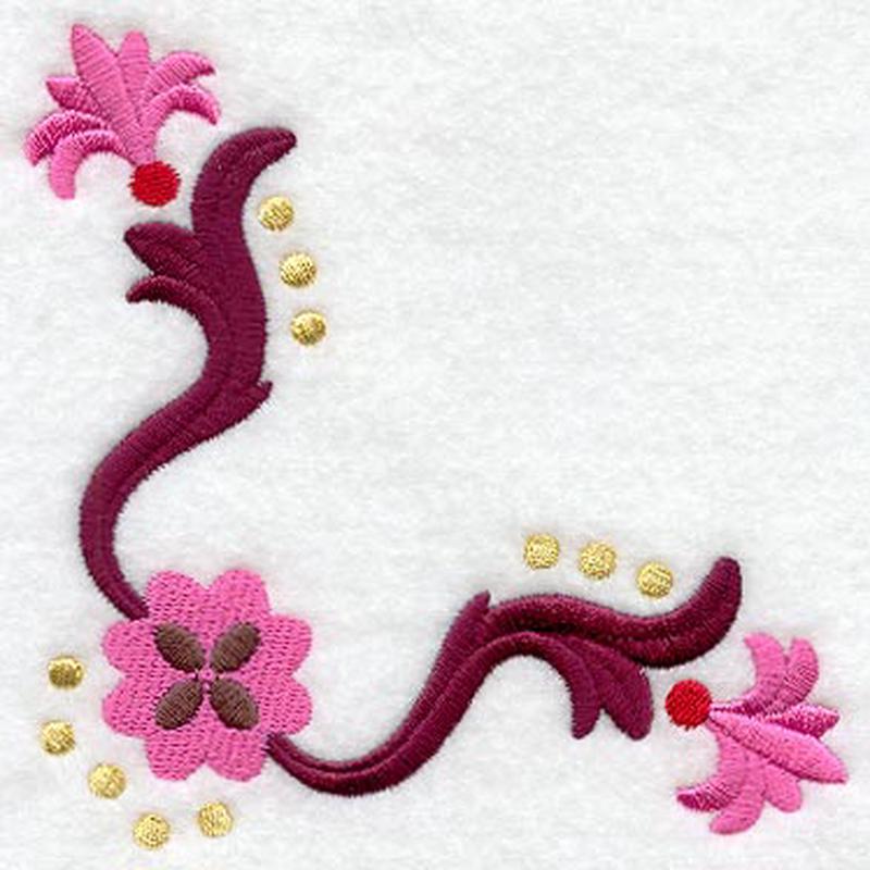 Fans and Flourishes Geometric Corner