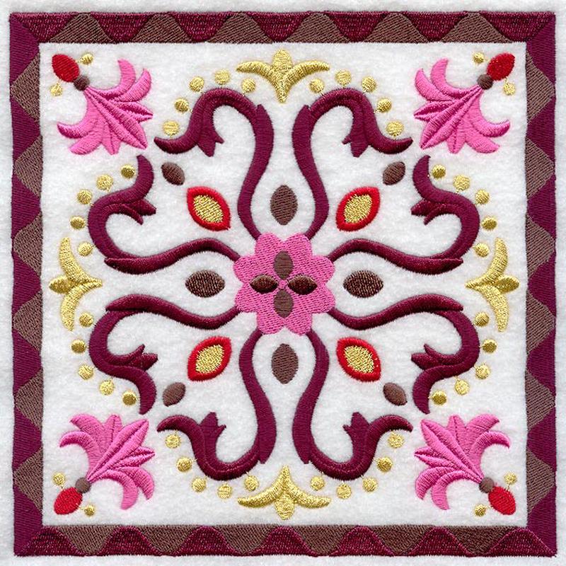 Fans and Flourishes Geometric Square