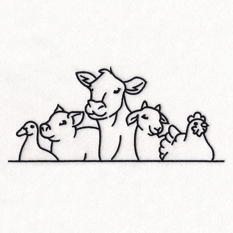 Farm Animals Border