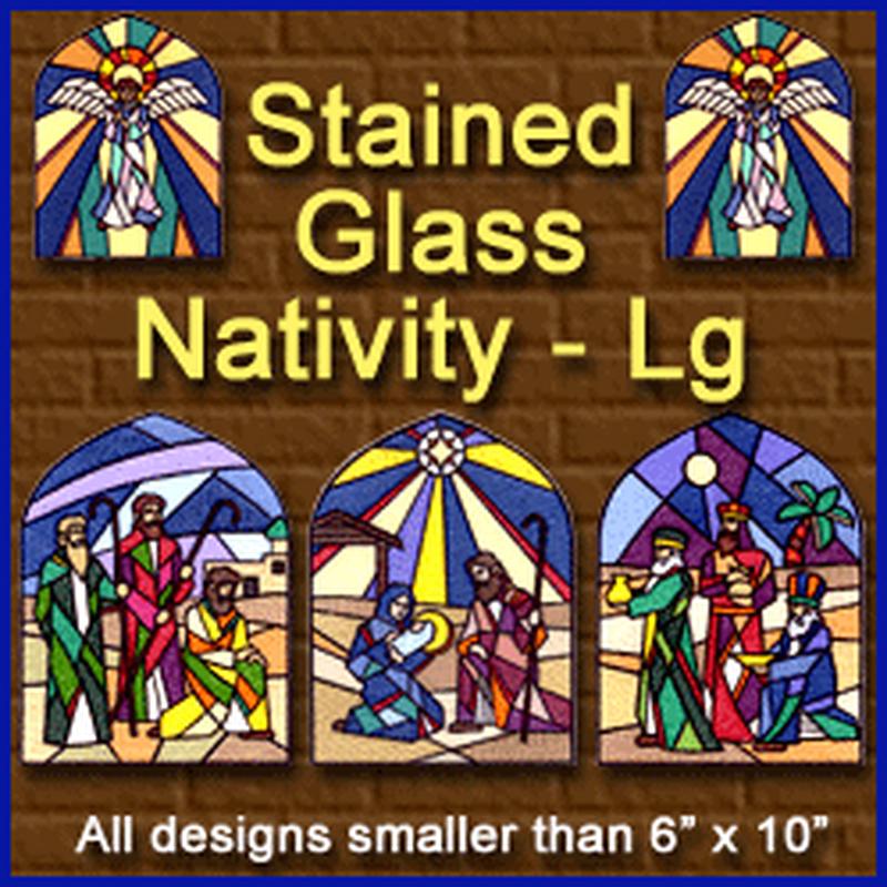 A Stained Glass Nativity Design Pack