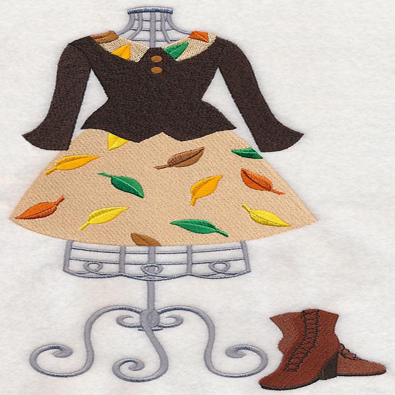 Falling Leaves Dress Form