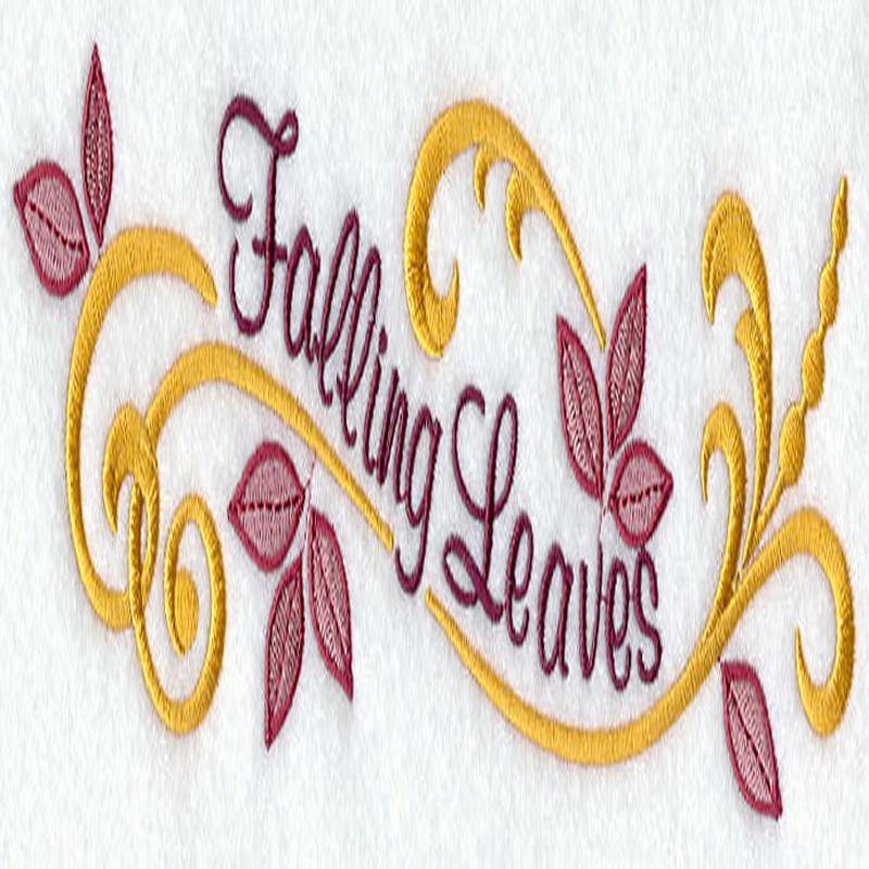Falling Leaves Filigree Border