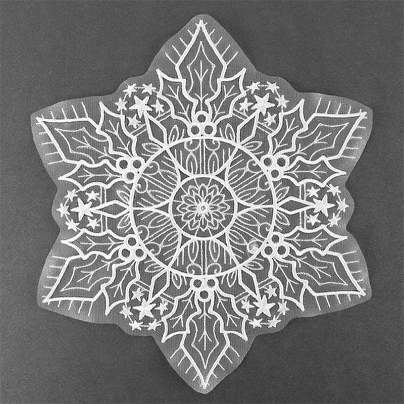 Falling Snowflake Doily (Organza)