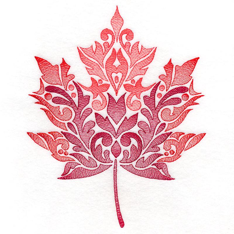 Fanciful Fall Maple Leaf