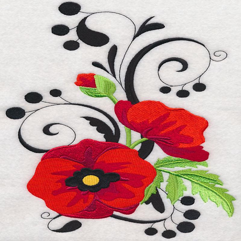 Fanciful Poppy Flower