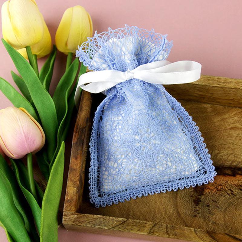 Fancy Drawstring Bag (Battenburg Lace)