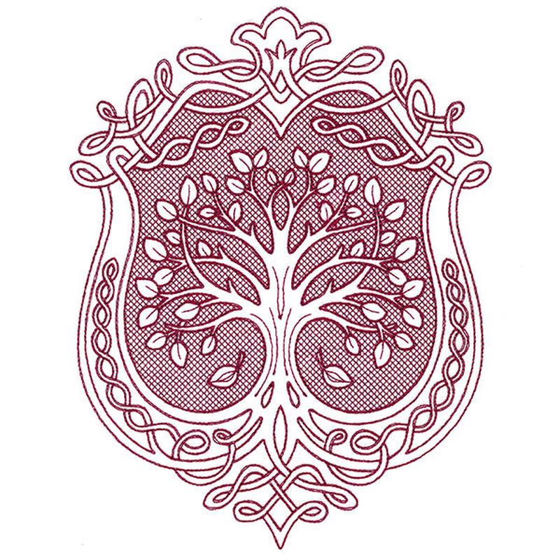 Fancy Fall Tree (Trapunto)