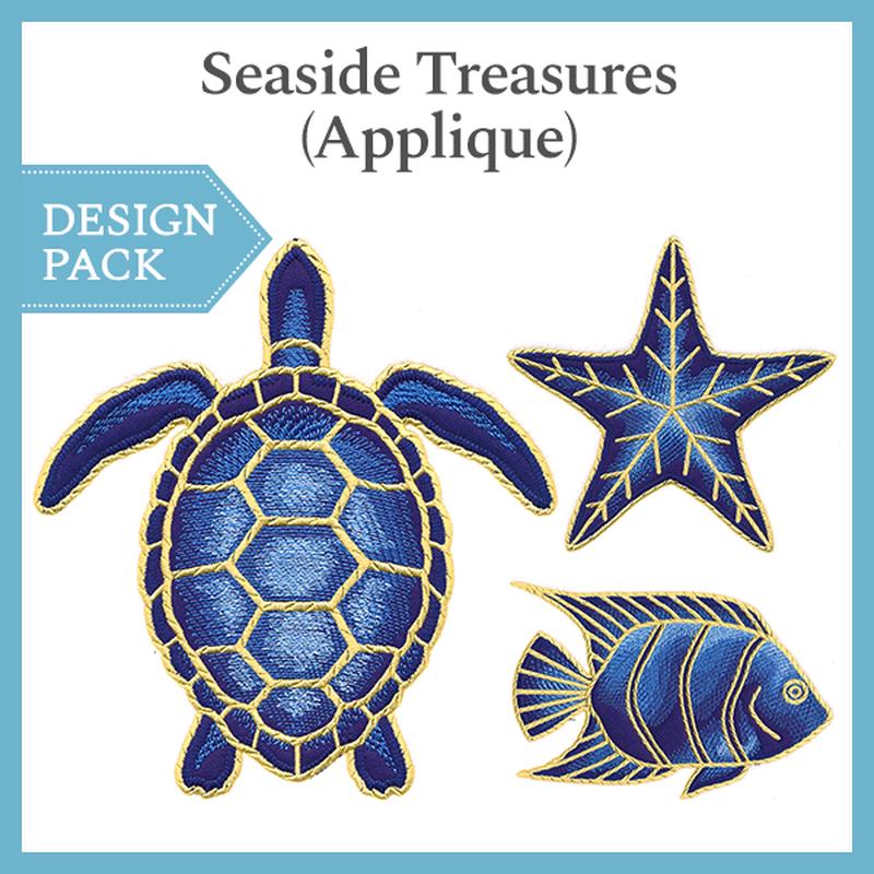 A Seaside Treasures (Applique) Design Pack